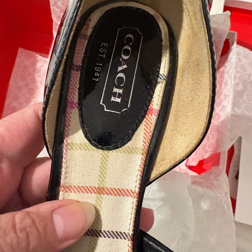 Coach Black Bardot Heels - Picture 5 of 16